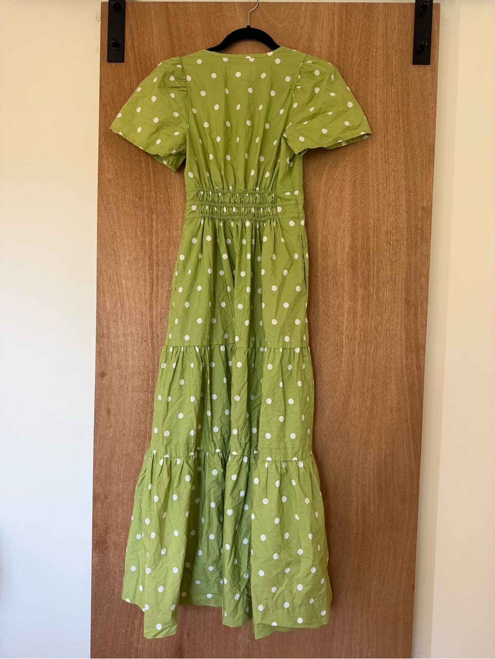Anthropologie The Somerset Maxi Dress Light
Green White Polka Dot size- XS - Picture 6 of 8